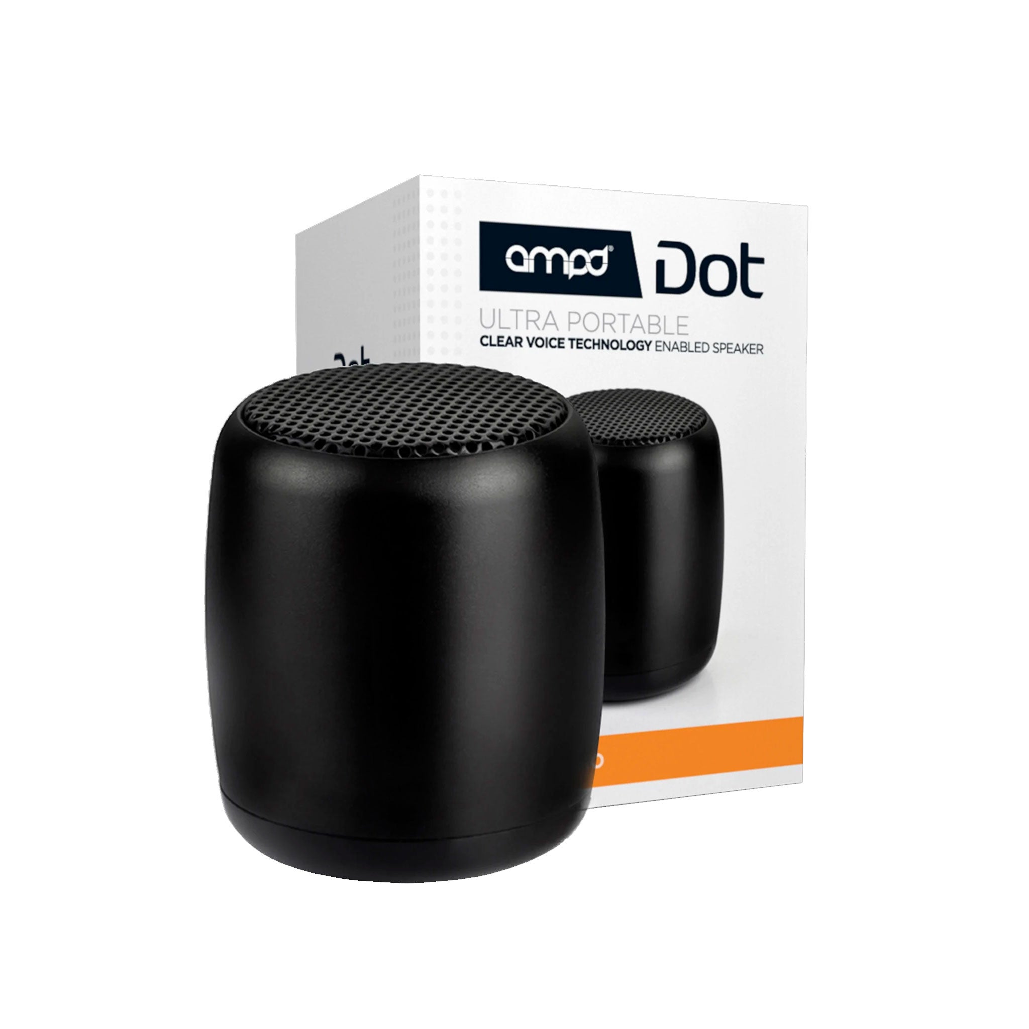 Ampd, Ampd - Dot 2 Watt Portable Mini Bluetooth Speaker - Black