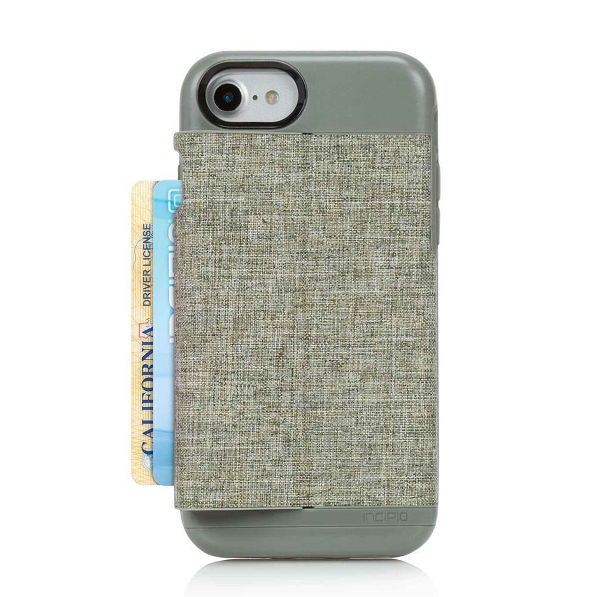 Apple, Apple - Incipio Esquire Case for iPhone 6 / iPhone 6s / iPhone 7 / iPhone 8 - Heather Khaki