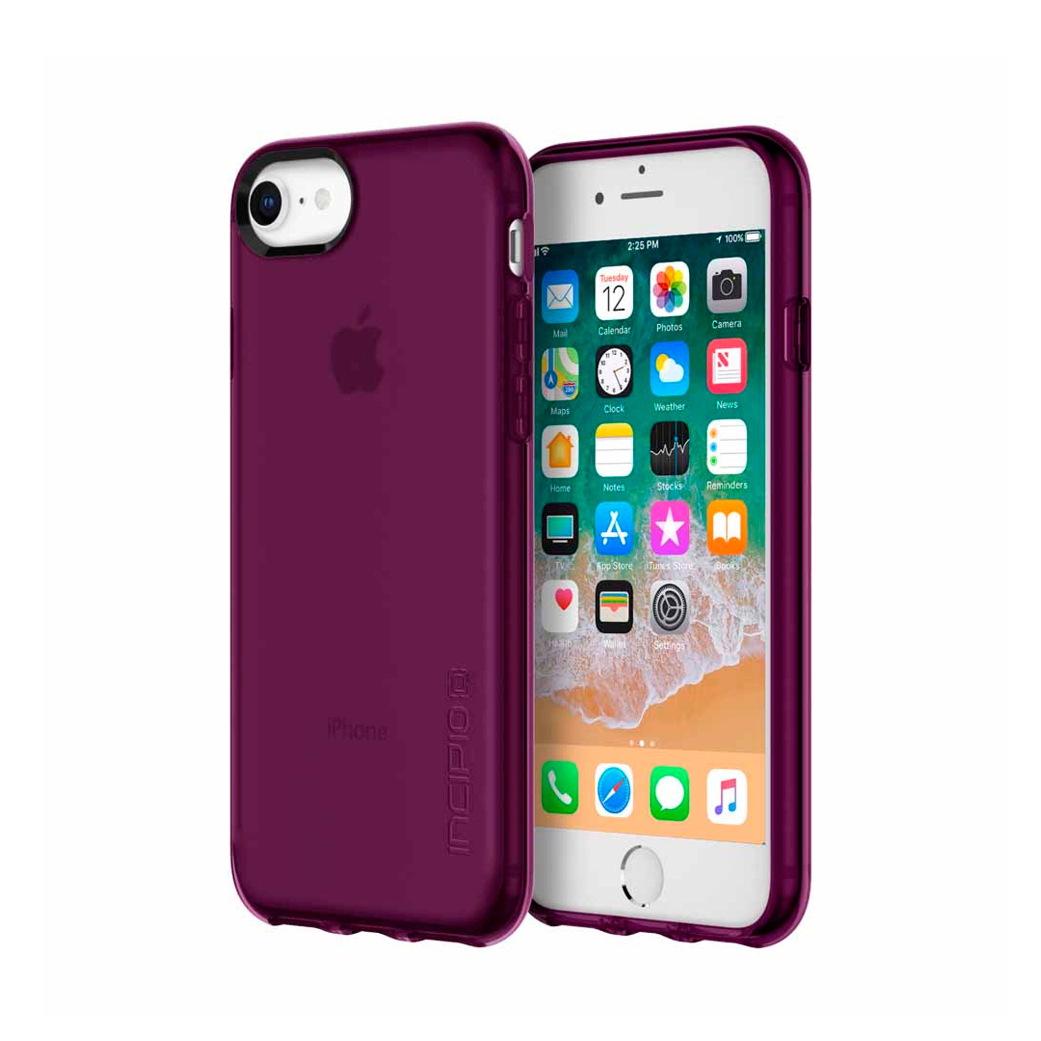 Apple, Apple - Incipio Ngp Pure Case for iPhone for 6 / iPhone 6s / iPhone 7 / iPhone 8 - Plum