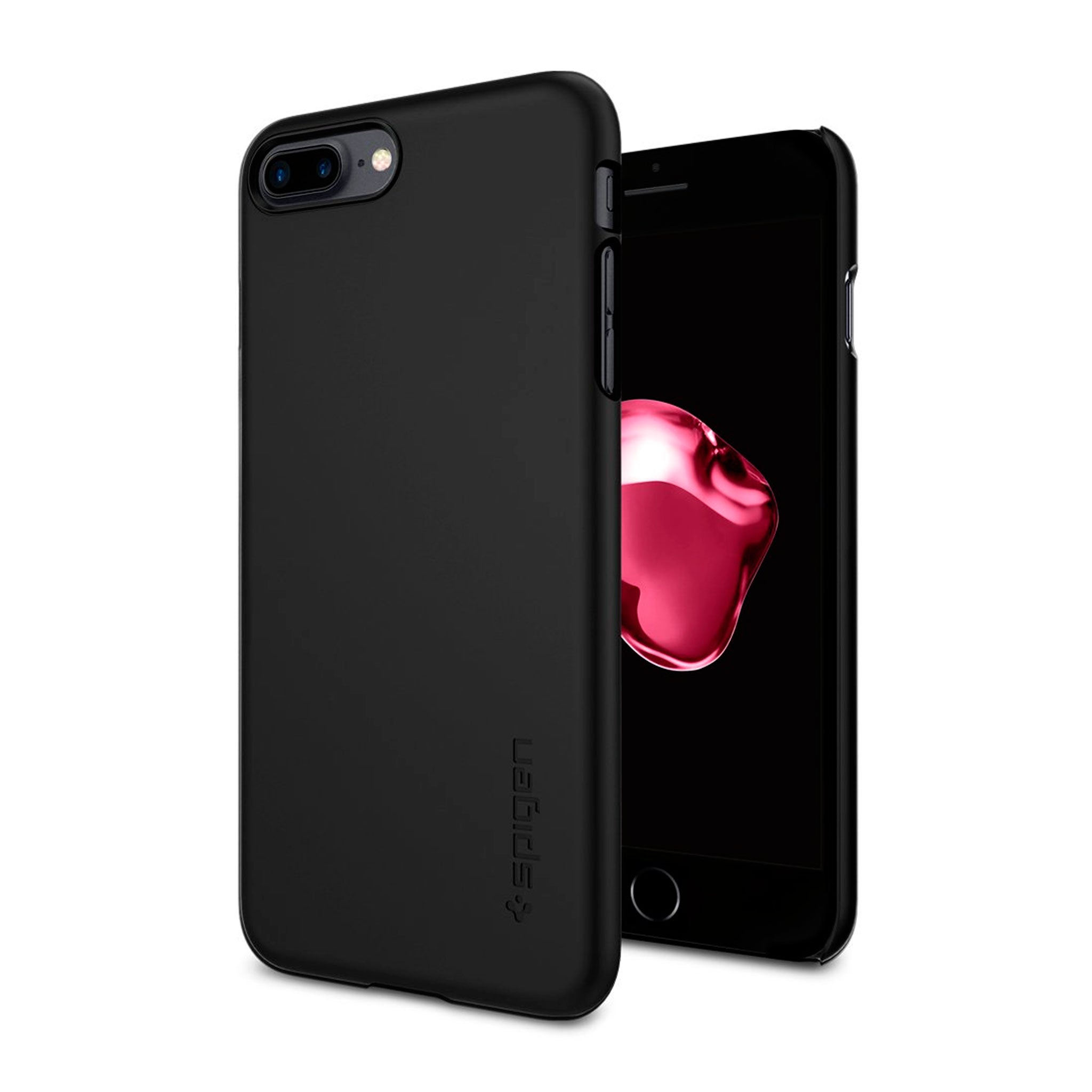 Apple, Apple - Spigen Thin Fit Case for iPhone for 7 Plus - Black